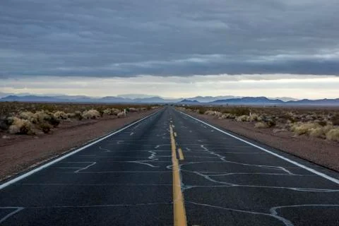 Desert Road Stock Photos