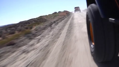 Desert Off Road Rear View 스톡 동영상 72637579