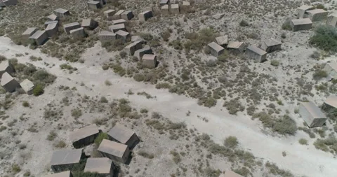 Desert road through abandoned open pit quarry Stock Footage 210232703