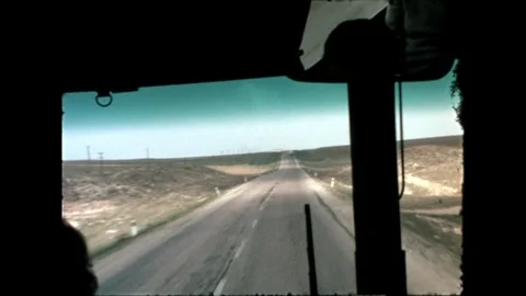 Desert Road View Stock Footage 278040042