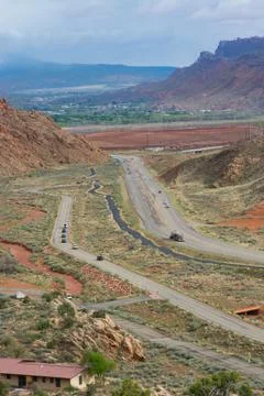The Desert Roads Stock Photos