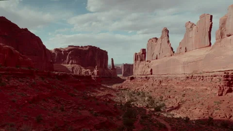 Desert Rock Formation and rocky cliffs Stock Footage 255715744