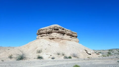 Desert rock formation Stock Footage 86037798