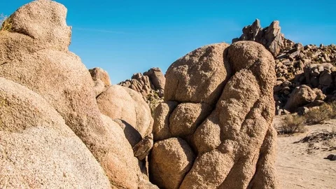 Desert Rocks Motion Timelapse, Palmdale CA Stock Footage 83013012