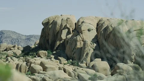 Desert Rocks Pan 4k Stock Footage 79663522