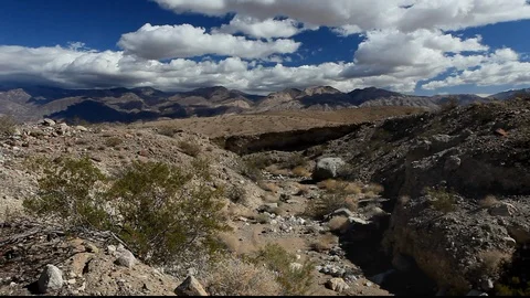 Desert Rocky Ravine Stock Footage 104848491