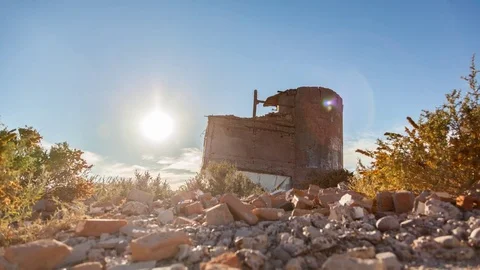 Desert Ruins At Sunset - Time Lapse 動画素材 73025028