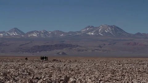 Desert salt lake Stock Footage 77047004