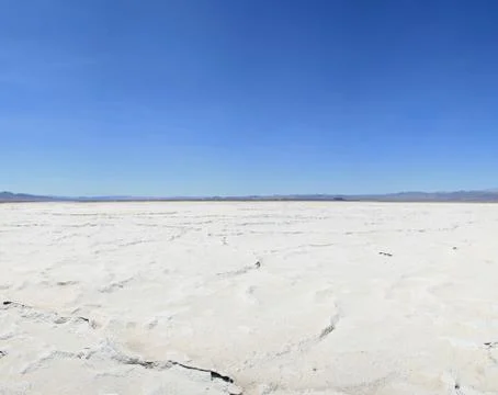Desert salt pan Stock Photos