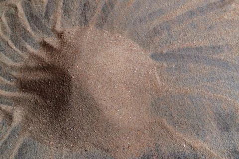 Desert sand texture, background. There is a place for text Stock Photos