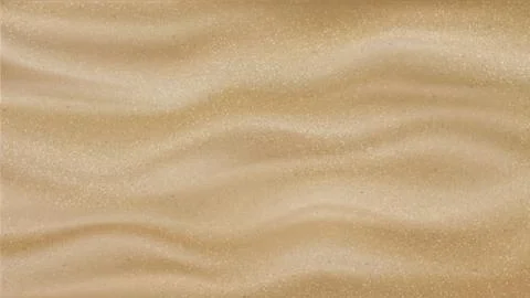 Desert Sand With Waves Pattern Background Vector Stock Illustration