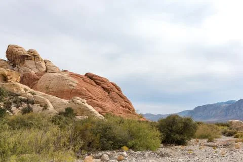 Desert Scene with Copy Space Stock Photos