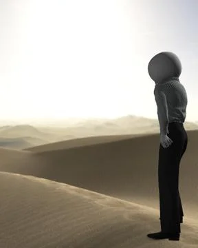 Desert scene Stock Illustration