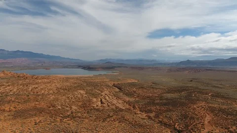 Desert Scenery Lake Video stock 93570996