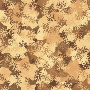 Desert Seamless Camo Graphic Print. Autumn Camouflage Seamless Pattern Stock Illustration