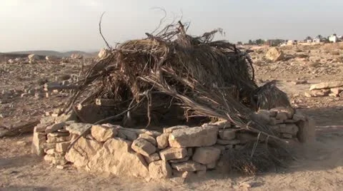 Desert Shelter Stock Footage 22100959