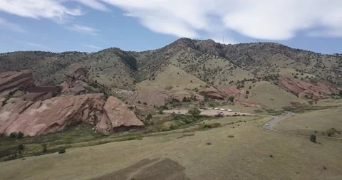 The desert is on the side of a mountain Stock Footage 155514988