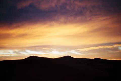 Desert sky in Morocco Stock Photos
