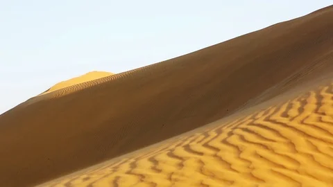 Desert Slope at Sunset Day Stock Footage 111187723