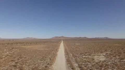 Desert slow decent Stock Footage