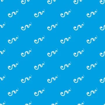 Desert snake pattern vector seamless blue Illustrazione stock