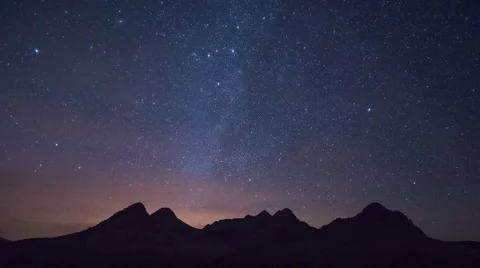 Desert stars starlapse cosmos sahara astronomy Stock Footage 50303826