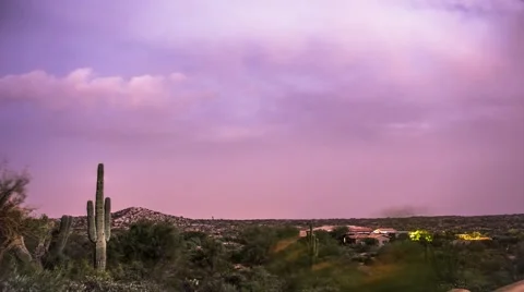 Desert Storm  Night Timelapse Stock Footage 41533216