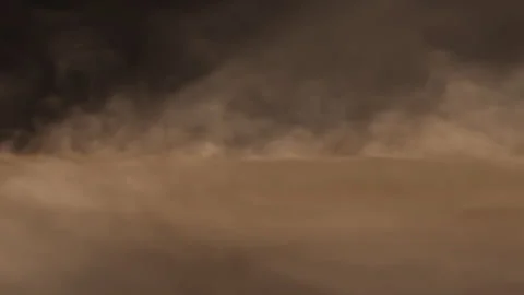 Desert Storm Surface Dust Stormy Dusty Desert Environment Pitch Black Background Vídeos de archivo 307712125