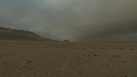The desert on a stormy day. Stock Footage 120067451