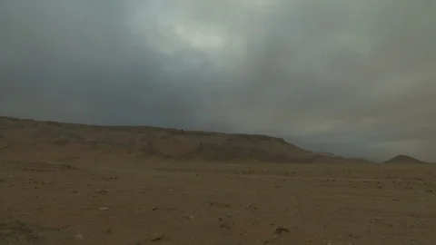The desert on a stormy day. Stock Footage 120076420