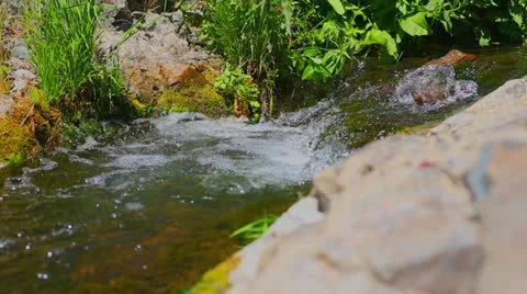 Desert Stream Stock Footage 25690113
