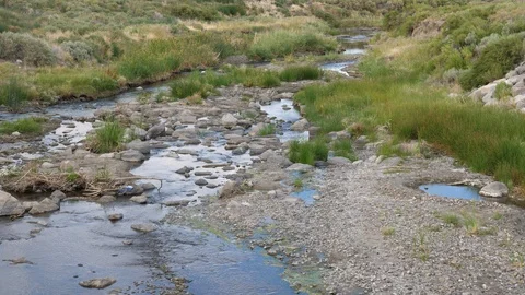 Desert Stream in Summer Stock Footage 92648601