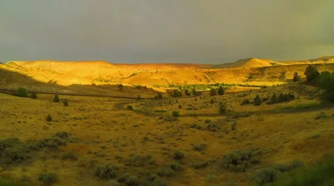 Desert Summer Sunset Time-lapse Stock Footage 42739262