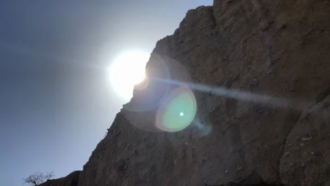 Desert sun Cliff 4K Stock Footage 103451200