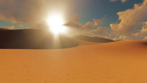 Desert Sunrise 2 Stock Footage 147341584