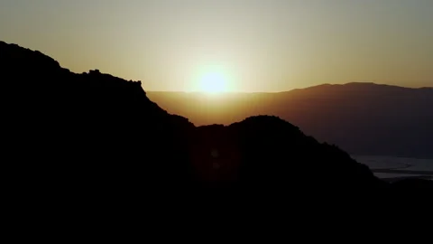 Desert Sunrise Dead Sea Stock Footage 334267459