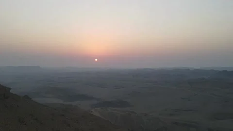 Desert sunrise at the desert, hyper lapse Stock Footage 152033291