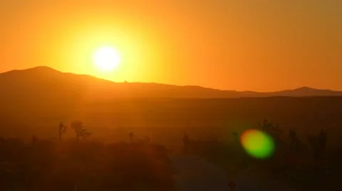 Desert sunrise Stock Footage 9546819