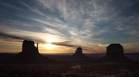 Desert Sunrise Video stock 33803099