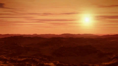 Desert sunset Stock Footage 25642246