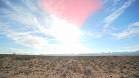 Desert Sunset Stockbeeldmateriaal 32357505