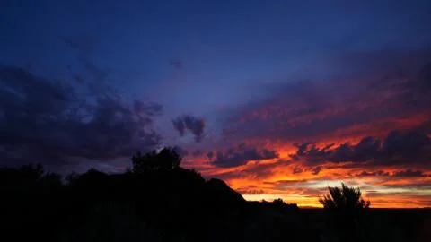 Desert Sunset Stock Photos