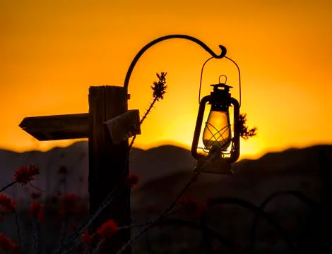 Desert Sunset Stock Photos