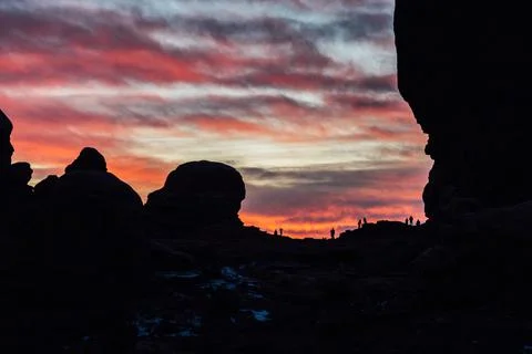 DESERT SUNSET Stock Photos