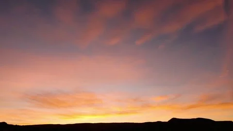 Desert Sunset Time Lapse Stock Footage 73250428