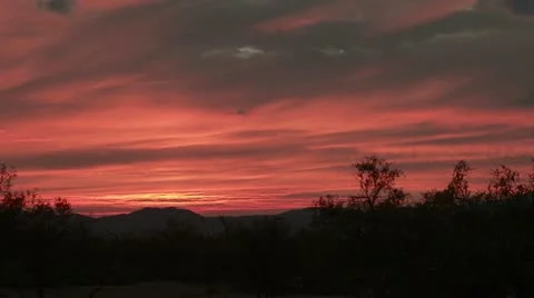 Desert Sunset Timelapse Stock Footage 20921389