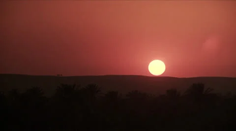 Desert Sunset Timelapse 库存影片 23661813