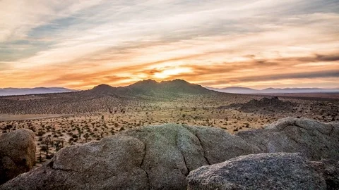 Desert Sunset Timelapse, Palmdale CA Stock Footage 83021391