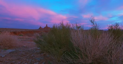 Desert Sunset: Valley of the Gods Stock Footage 106444782