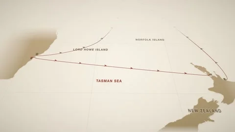 Desert Survey Perspective Map With Pulsing Lanes Tracing The Containers Route Video stock 343729454
